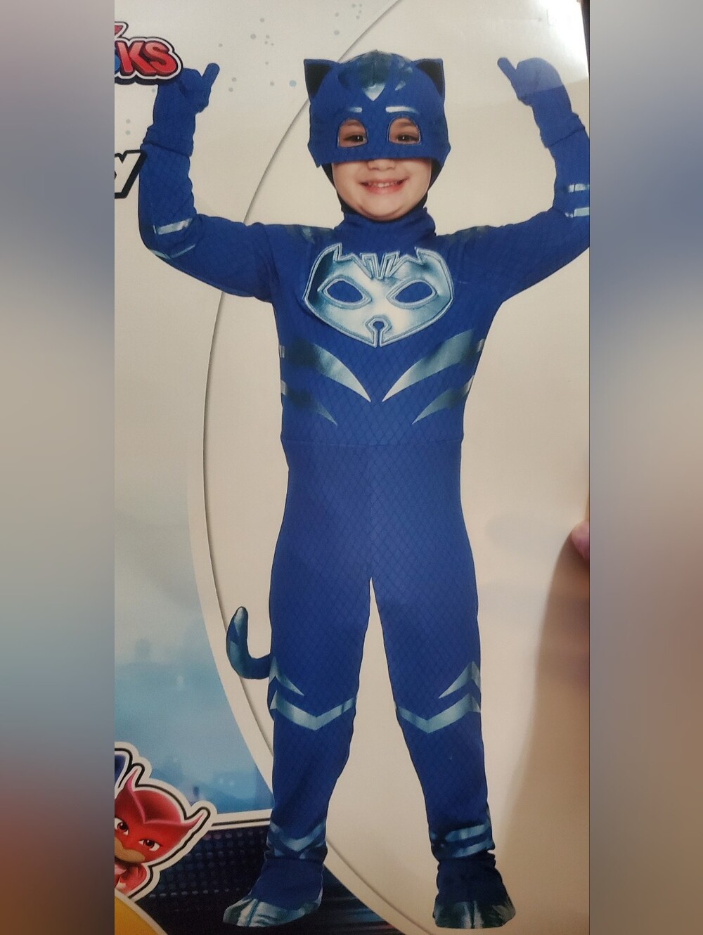 Spirit Blue Catboy Kids One-Piece Bodysuit